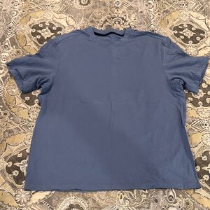 lululemon athletica zeroed in short sleeve shirt in blue